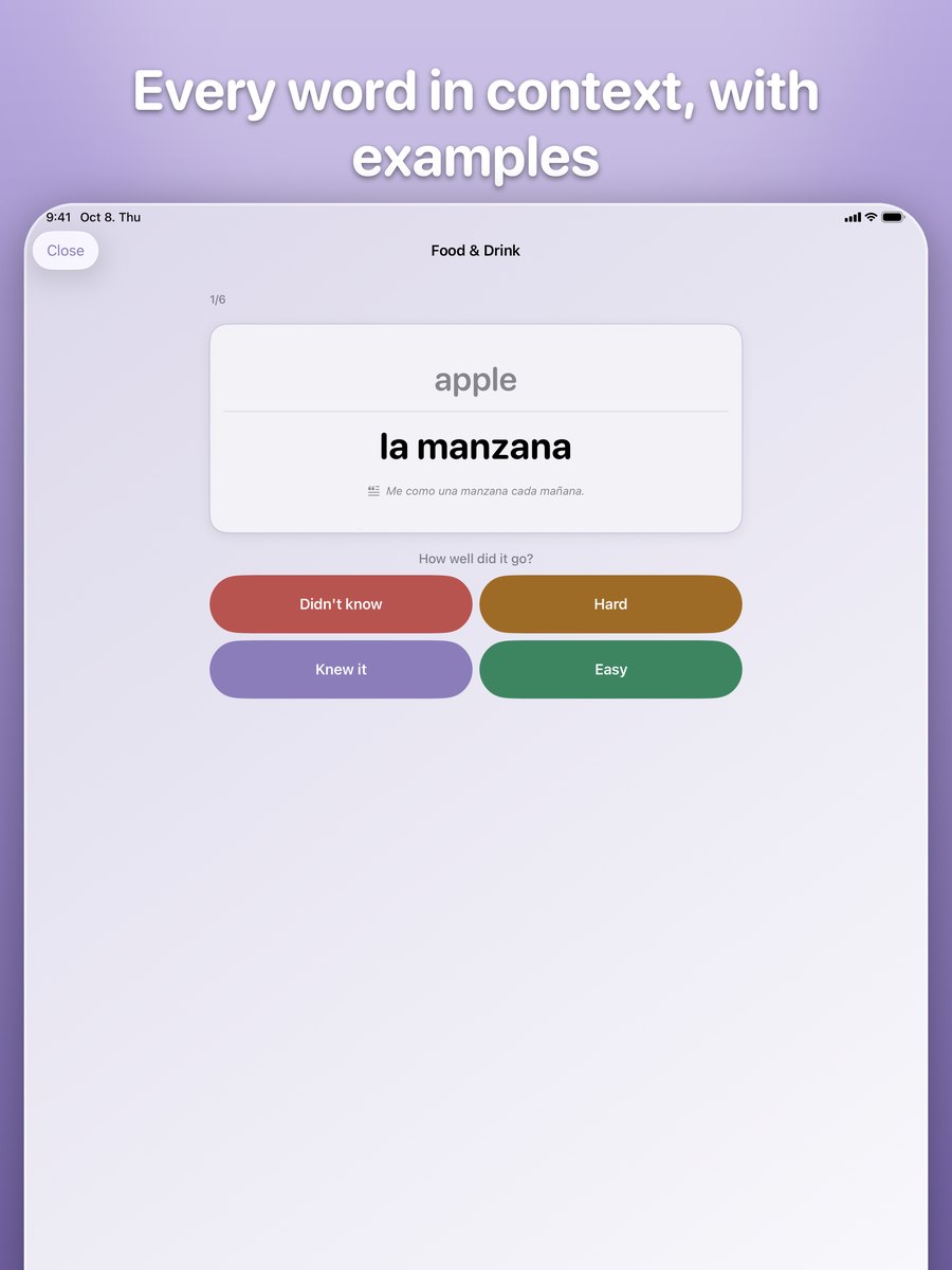 iPad: kártyás gyakorlás / iPad: card practice