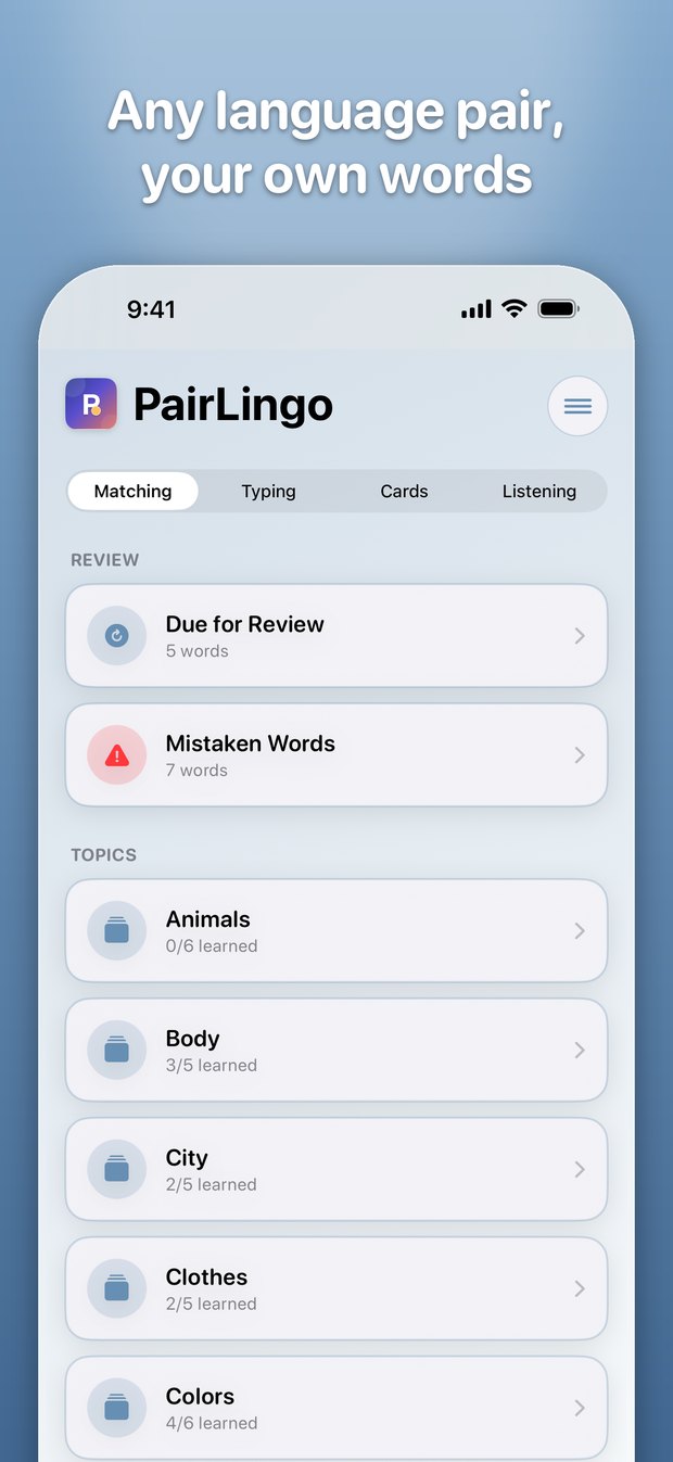 Témakörök és ismétlés / Topics and review