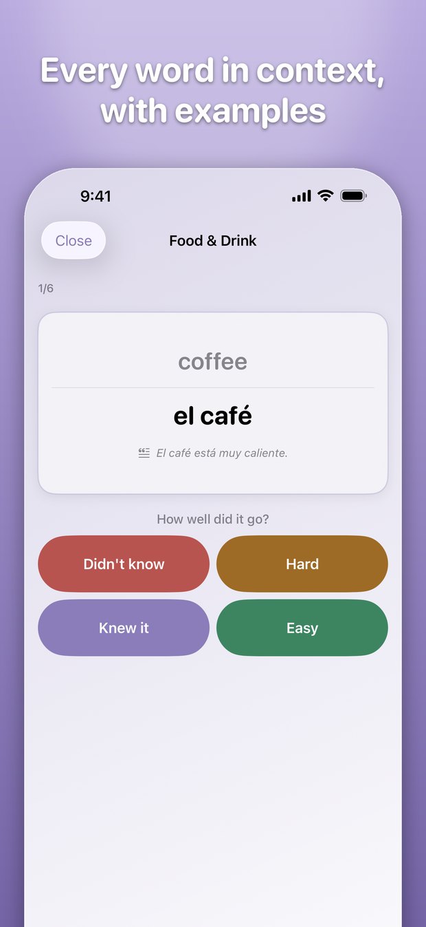 Kártyás gyakorlás példamondattal / Card practice with an example sentence